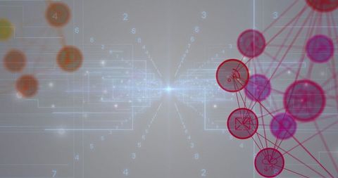 digital network connectivity with radiating cyberspace light - Download Free Stock Images Pikwizard.com