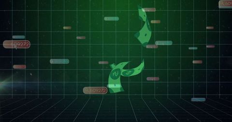 Digital Currency Uptrend in Futuristic Virtual Grid