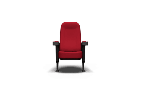Cinema seat illustration on transparent background