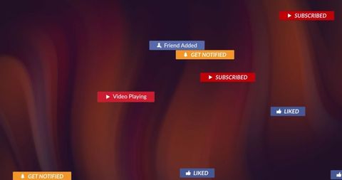 Digital Social Media Icons on Glowing Wave Background - Download Free Stock Images Pikwizard.com
