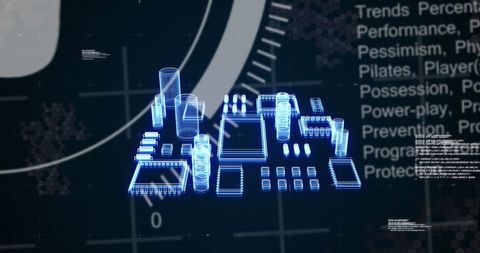 Holographic Circuit Board with Futuristic Digital Interface - Download Free Stock Images Pikwizard.com