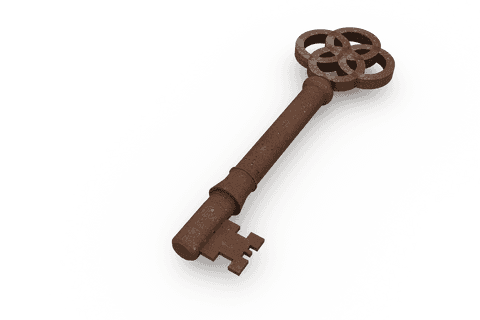 antique bronze key on transparent background for property security design - Download Free Stock Videos Pikwizard.com