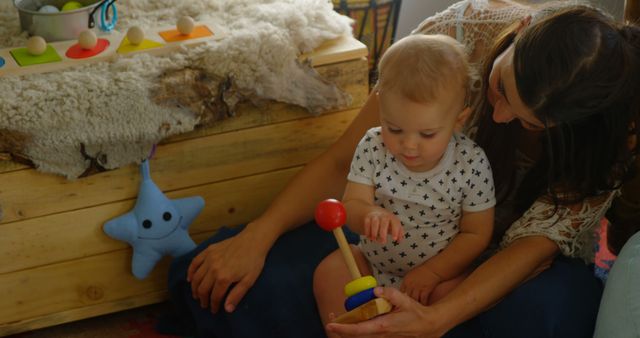 Mother Bonding with Toddler in Cozy Home Setting - Download Free Stock Images Pikwizard.com