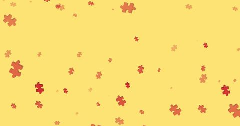 Colorful Puzzle Pieces on Yellow Background Conveying Brain Activity - Download Free Stock Images Pikwizard.com