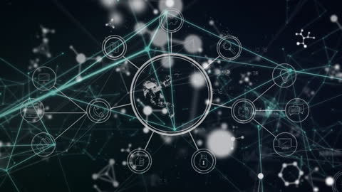 Digital Network Technology with Molecular Connections