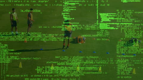 Digital Interface Over Soccer Training Illustrates Data Analysis in Sports