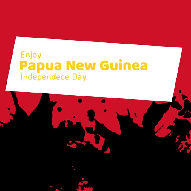 Papua New Guinea Independence Day Celebration Graphic - Download Free Stock Templates Pikwizard.com