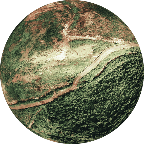 transparent sphere showing lush landscape illustration - Download Free Stock Videos Pikwizard.com