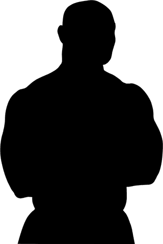 transparent silhouette of muscular man with arms crossed - Download Free Stock Videos Pikwizard.com