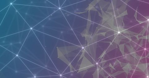 Futuristic Geometric Network Connections in Digital Space - Download Free Stock Images Pikwizard.com