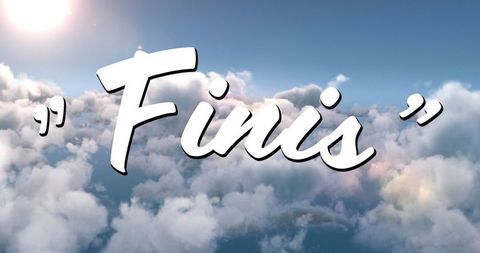 Inspirational Word Art with Finis in Bold White Script - Download Free Stock Images Pikwizard.com