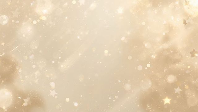 Glowing Golden Bokeh with Sparkling Stars and Soft Light Rays for Festive Designs