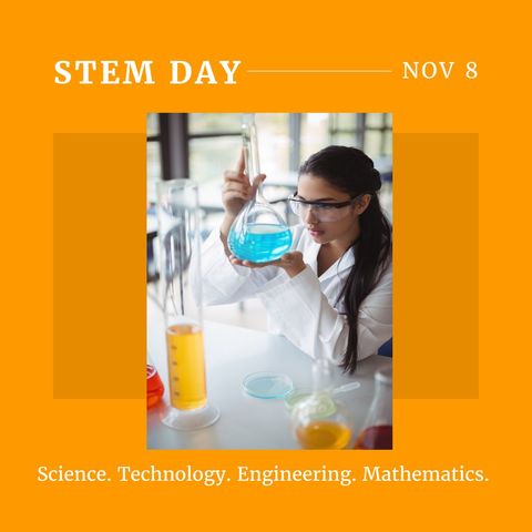 young scientist analyzing chemical substances in laboratory for stem day - Download Free Stock Templates Pikwizard.com