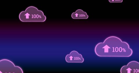Cloud Computing and Data Upload Concept with Gradient - Download Free Stock Images Pikwizard.com