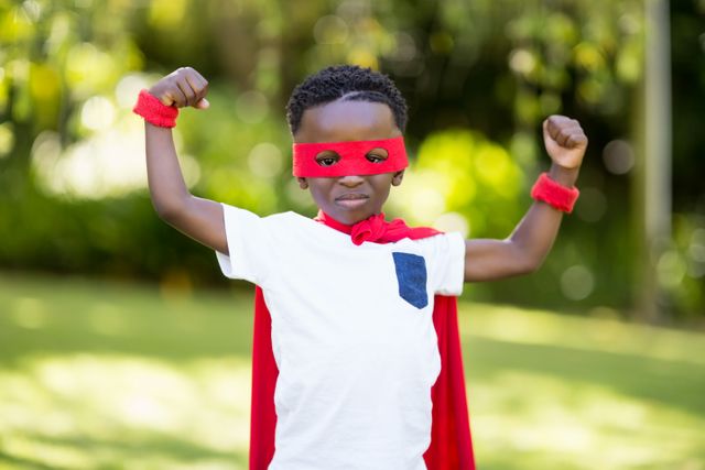Young child is dressing up as a hero - Download Free Stock Photos Pikwizard.com