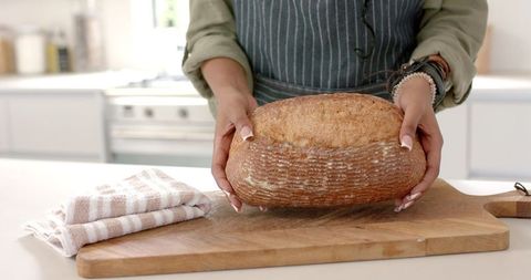 Freshly Baked Artisan Bread in Home Kitchen - Download Free Stock Images Pikwizard.com