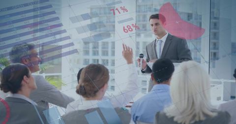 Business Seminar with Interactive Data Presentation - Download Free Stock Images Pikwizard.com