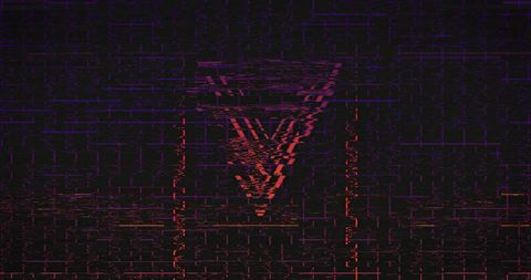 Vibrant Neon Triangles on Retro Grid Background - Download Free Stock Images Pikwizard.com