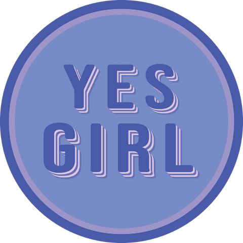 Empowering Yes Girl Text in Blue Circle on Transparent Background - Download Free Stock Videos Pikwizard.com
