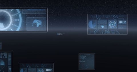 Digital Interface with Data Analytics and Global Communication - Download Free Stock Images Pikwizard.com