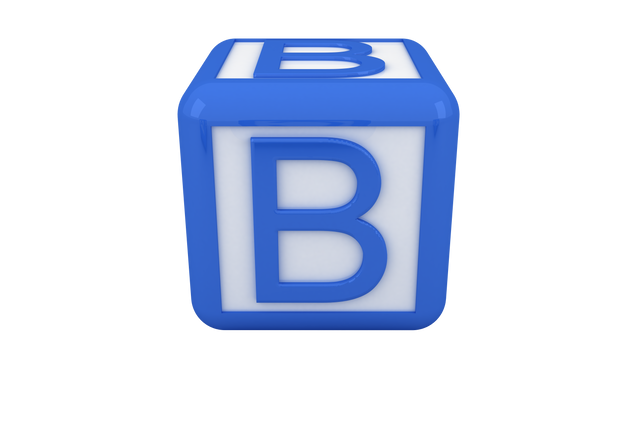 Blue Cube with Letter B on Transparent Background - Download Free Stock Videos Pikwizard.com