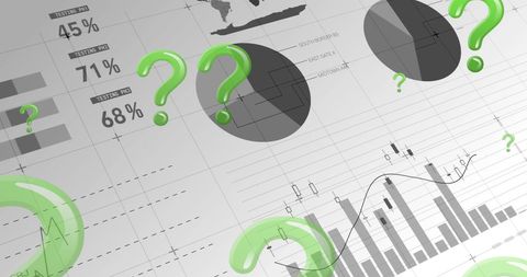 Mystery in Data Analysis with Floating Question Marks - Download Free Stock Images Pikwizard.com