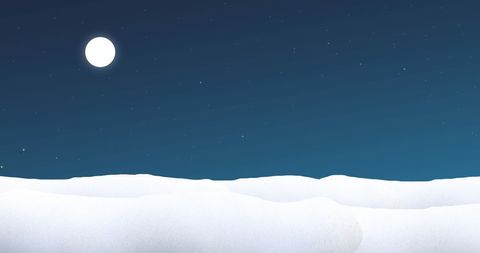 Starry Night Sky Over Tranquil Snowy Winter Landscape - Download Free Stock Images Pikwizard.com