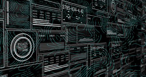 Futuristic Data Processing with Dynamic Lines and Codes - Download Free Stock Images Pikwizard.com