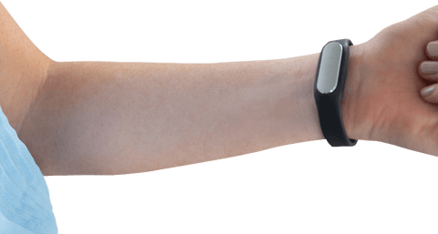woman's arm wearing fitness tracker on transparent background - Download Free Stock Videos Pikwizard.com