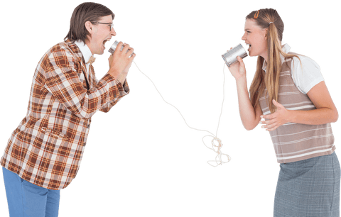 funny concept of communication using transparent string phone - Download Free Stock Videos Pikwizard.com
