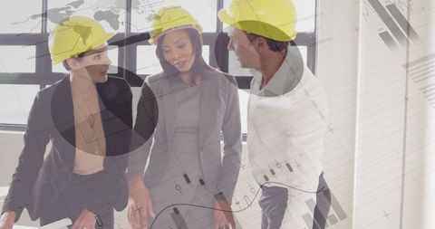 Business Professionals Collaborating on Project Plans in Modern Office - Download Free Stock Images Pikwizard.com