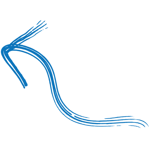 blue hand-drawn curved arrow on transparent background art - Download Free Stock Videos Pikwizard.com