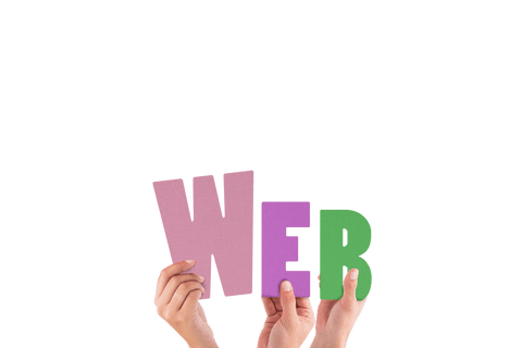 transparent hands holding word 'web' with colorful letters - Download Free Stock Videos Pikwizard.com