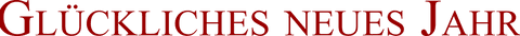 Transparent german new year text glückliches neues jahr