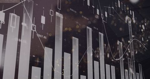 Digital Interface with Virtual Data Merging over Cityscape - Download Free Stock Images Pikwizard.com