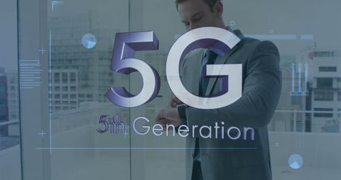 Businessman Demonstrating 5G Connectivity Concept - Download Free Stock Images Pikwizard.com