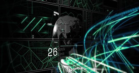 Abstract Digital Data with Futuristic Technology Elements - Download Free Stock Images Pikwizard.com