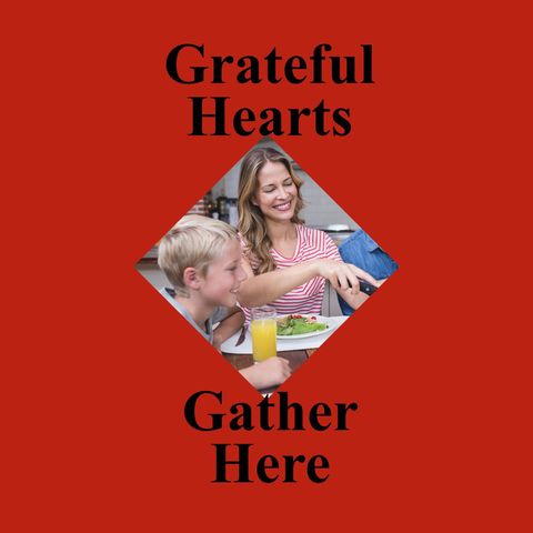 Happy Family Celebrating Thanksgiving Dinner Together at Home - Download Free Stock Templates Pikwizard.com
