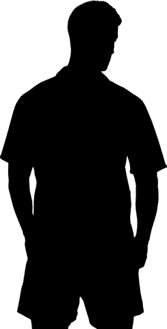 Silhouette of Football Player Kicking Isolated on Transparent Background