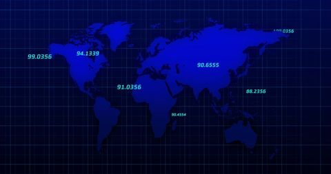 Global Stock Market Trends With Digital World Map - Download Free Stock Images Pikwizard.com