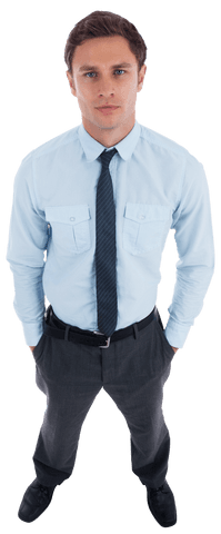 Business Professional Managing Portrait with Transparent Background