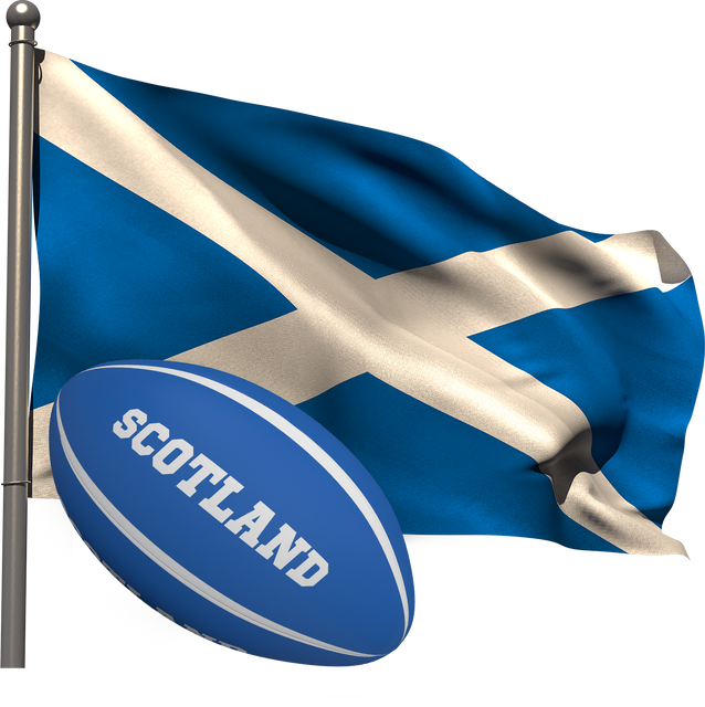 Transparent Scottish Flag with Rugby Ball Illustration Vector - Download Free Stock Videos Pikwizard.com