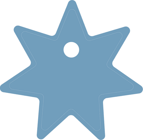 Blue Star Christmas Decoration on Transparent Background - Download Free Stock Videos Pikwizard.com