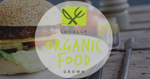 Locally grown organic gourmet burger delight