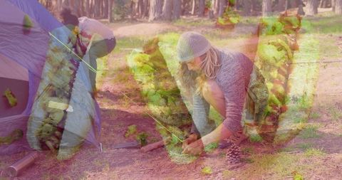 Forest Camping with Health Highlights: Nature and Nutrition Blend