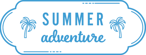 Blue Summer Adventure Text Tag on Transparent Background - Download Free Stock Videos Pikwizard.com