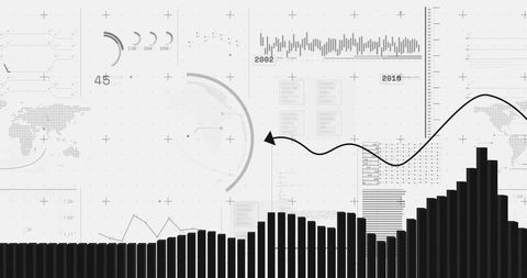 Digital Financial Data Analysis with Global Technological Interface - Download Free Stock Images Pikwizard.com