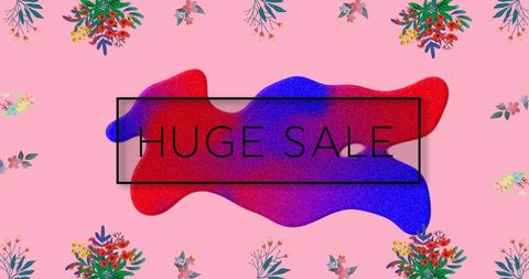 colorful floral sale banner with dynamic abstract design - Download Free Stock Images Pikwizard.com