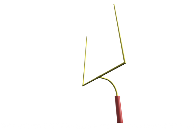 Transparent American Football Goalpost Illustration for Sports Design - Download Free Stock Videos Pikwizard.com