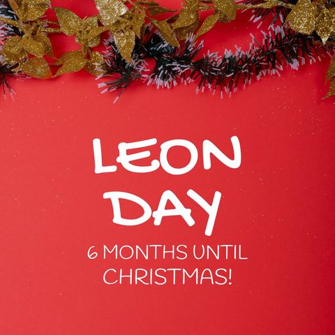 festive leon day announcement with christmas decor - Download Free Stock Templates Pikwizard.com